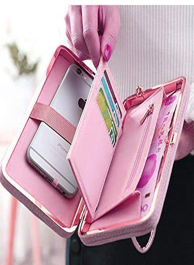 Alexvyan Pink Wallet Female Clutch Bag Women/Ladies/Girls Wallets Long Purses Card Holder Phone Pocket -1 - Image 5